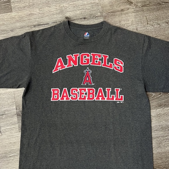 Angels baseball grey t shirt. Size large - Picture 2 of 5